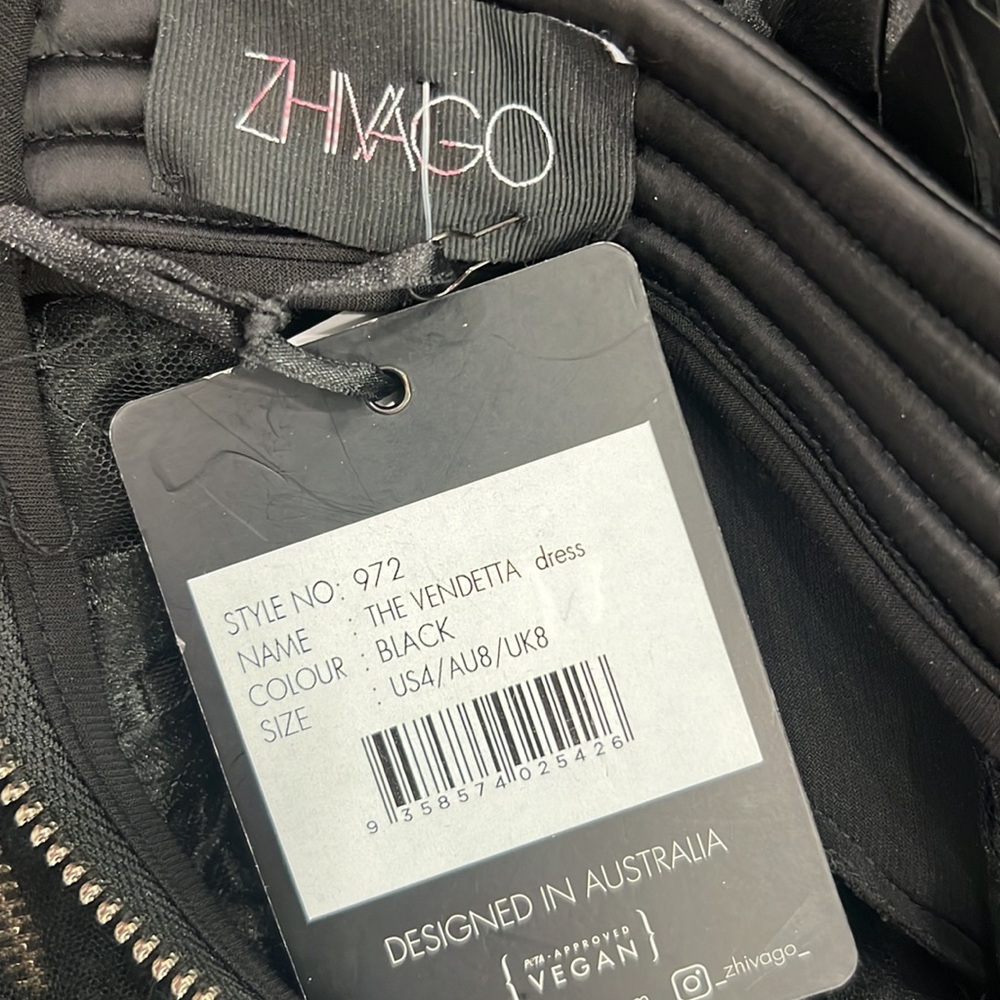 ZHIVAGO Battle Lines Floral-Embellished Vendetta Dress - Picture 8 of 10